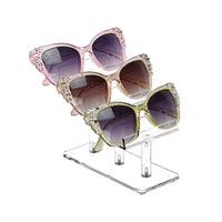 #AC-013 Acrylic 3 Tiers Eyewear Frame Stand