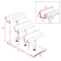 #AC-013 Acrylic 3 Tiers Eyewear Frame Stand