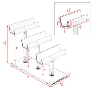 #AC-013 Acrylic 3 Tiers Eyewear Frame Stand