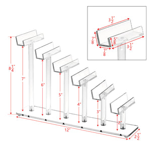 #AC-016 Acrylic 6 Tiers Eyewear Frame Stand