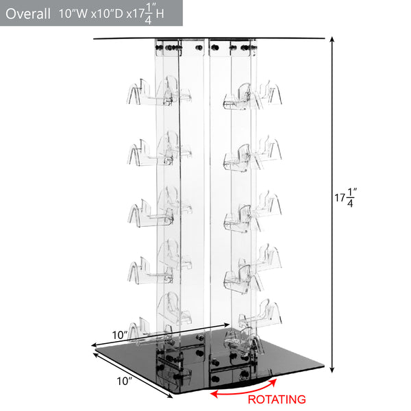 #AC-020R Acrylic Rotating Eyewear Display