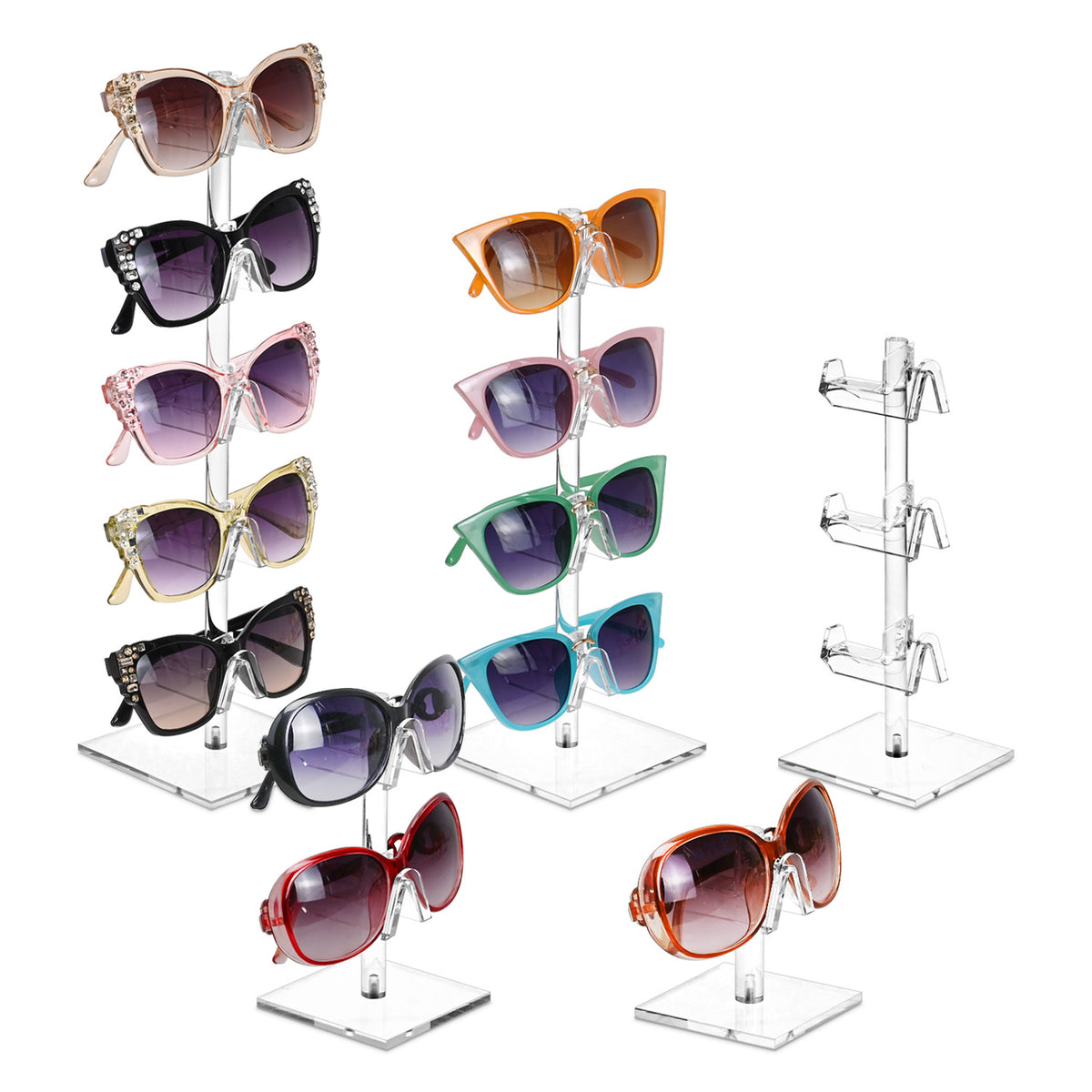 Acrylic Eyeglasses Frame Riser, 5pcs/set