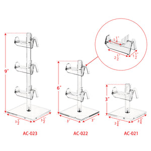 Acrylic Eyeglasses Frame Riser, 5pcs/set
