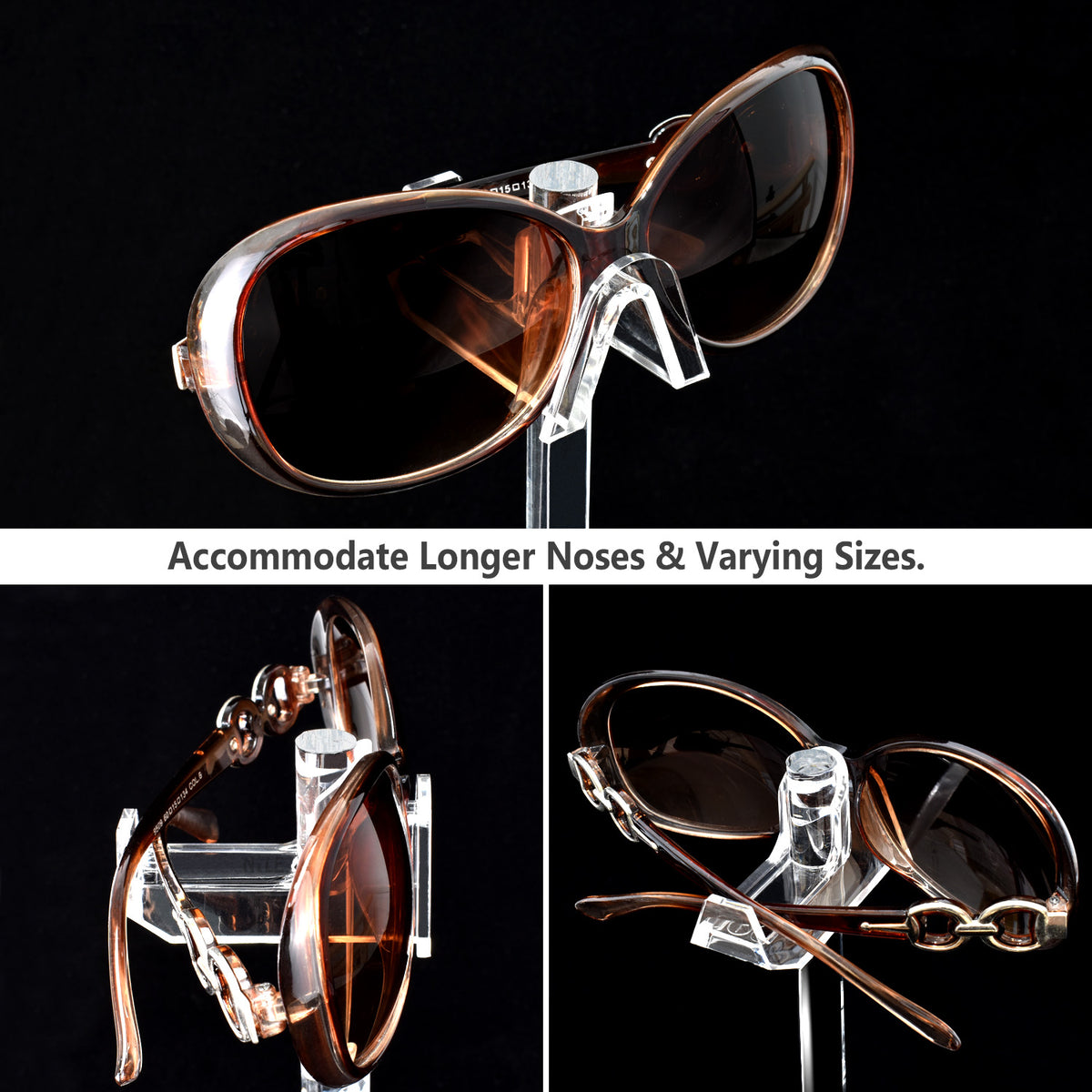 Acrylic Eyeglasses Frame Riser, 5pcs/set