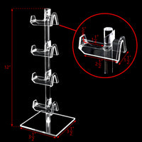 #AC-024x2 Acrylic Eyeglasses Frame Riser, 4 Frames, 2pcs/set