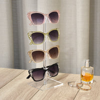 #AC-024x2 Acrylic Eyeglasses Frame Riser, 4 Frames, 2pcs/set