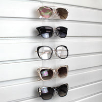 #AC-065  Acrylic Slatwall Display for 5 Eyeglass Frames