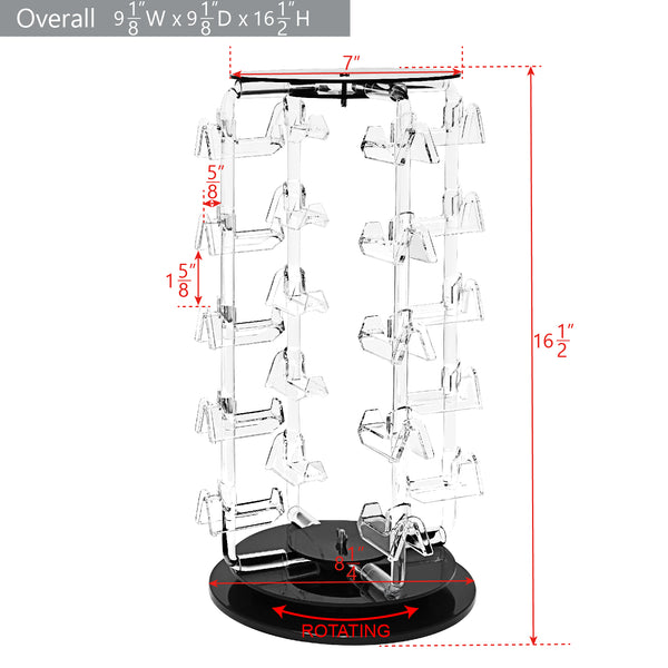 #AC-024R Acrylic Rotating Eyewear Display