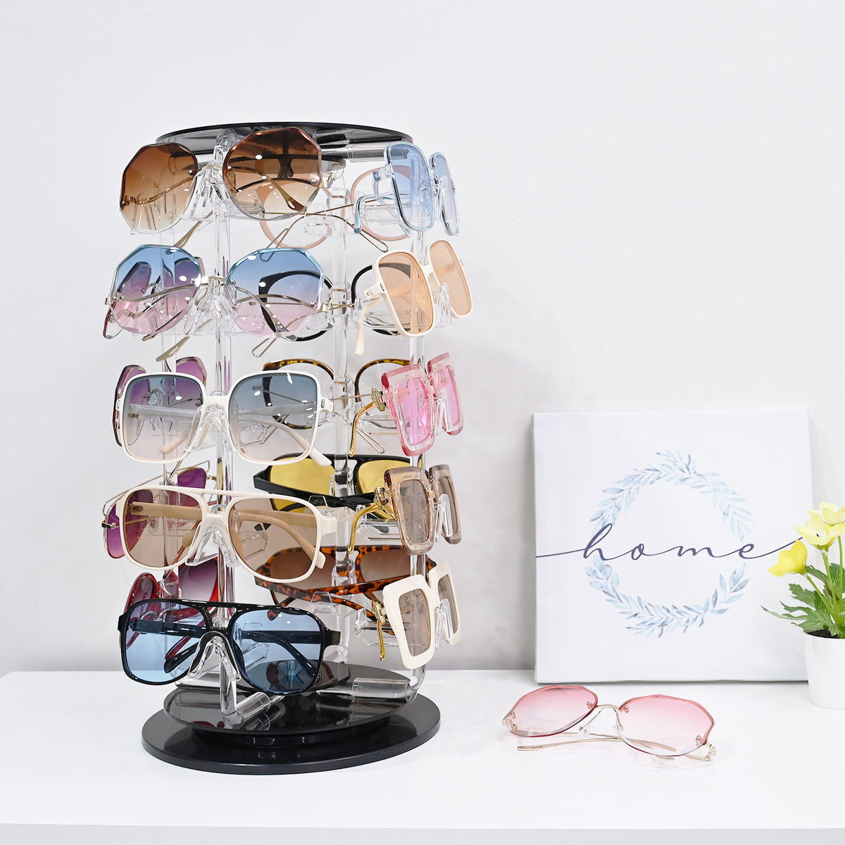 #AC-024R Acrylic Rotating Eyewear Display
