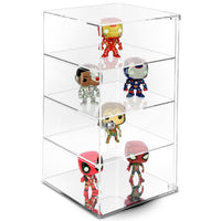 The Acrylic Eyewear Showcase Display Case is perfect for collectibles, preventing direct contact.