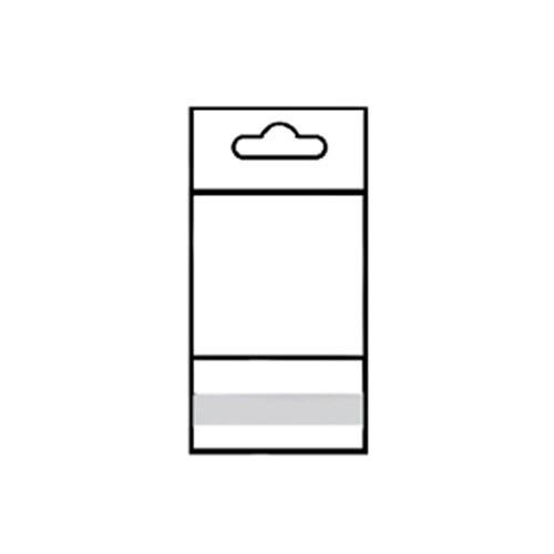 #EN610 Opp Bag Hanging Header For Eyeglasses Parts- 2'' X 2'' + 1'', 100Pcs/Pk | APEX International