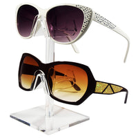 two pieces 2 frames acrylic eyeglasses stands