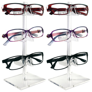 2 pieces 3 frames eyeglasses stands