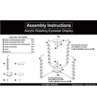 #AC-024R Acrylic Rotating Eyewear Display