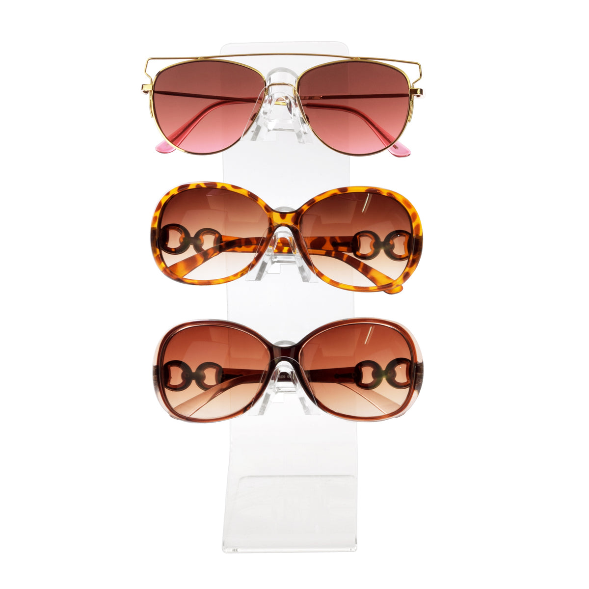 #AC-043 Acrylic Angled Eyeglasses Frame Riser