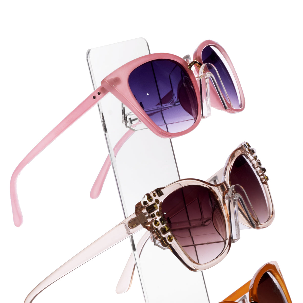 #AC-043 Acrylic Angled Eyeglasses Frame Riser