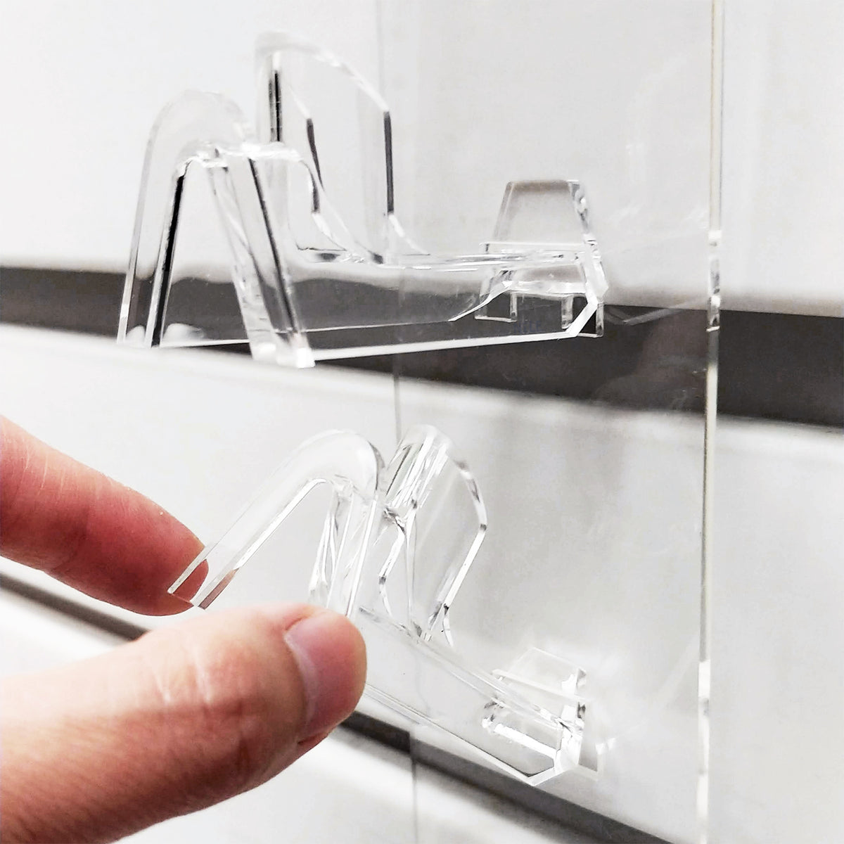 #AC-063X2 Acrylic Slatwall Display for 3 pairs eyeglasses. 2pcs/set