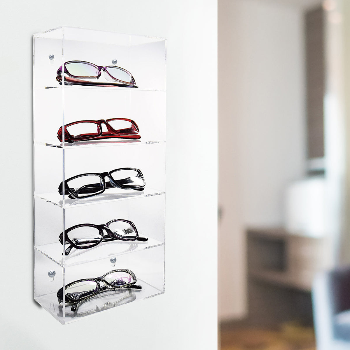 #DP319 Acrylic Five Shelves Eyewear Case Display | APEX International