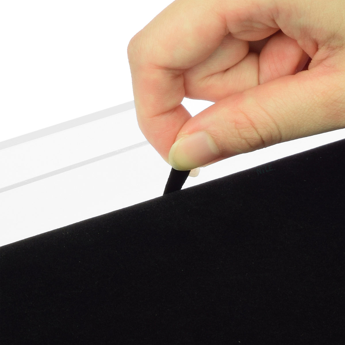 #TRJ2656 Acrylic Marketing Holder Locking Showcase Box Display Tray for Watches Jewelry Collector Knives with a Key.
