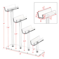 Acrylic Eyewear Display | 4-Tier, 4 Frames | APEX International