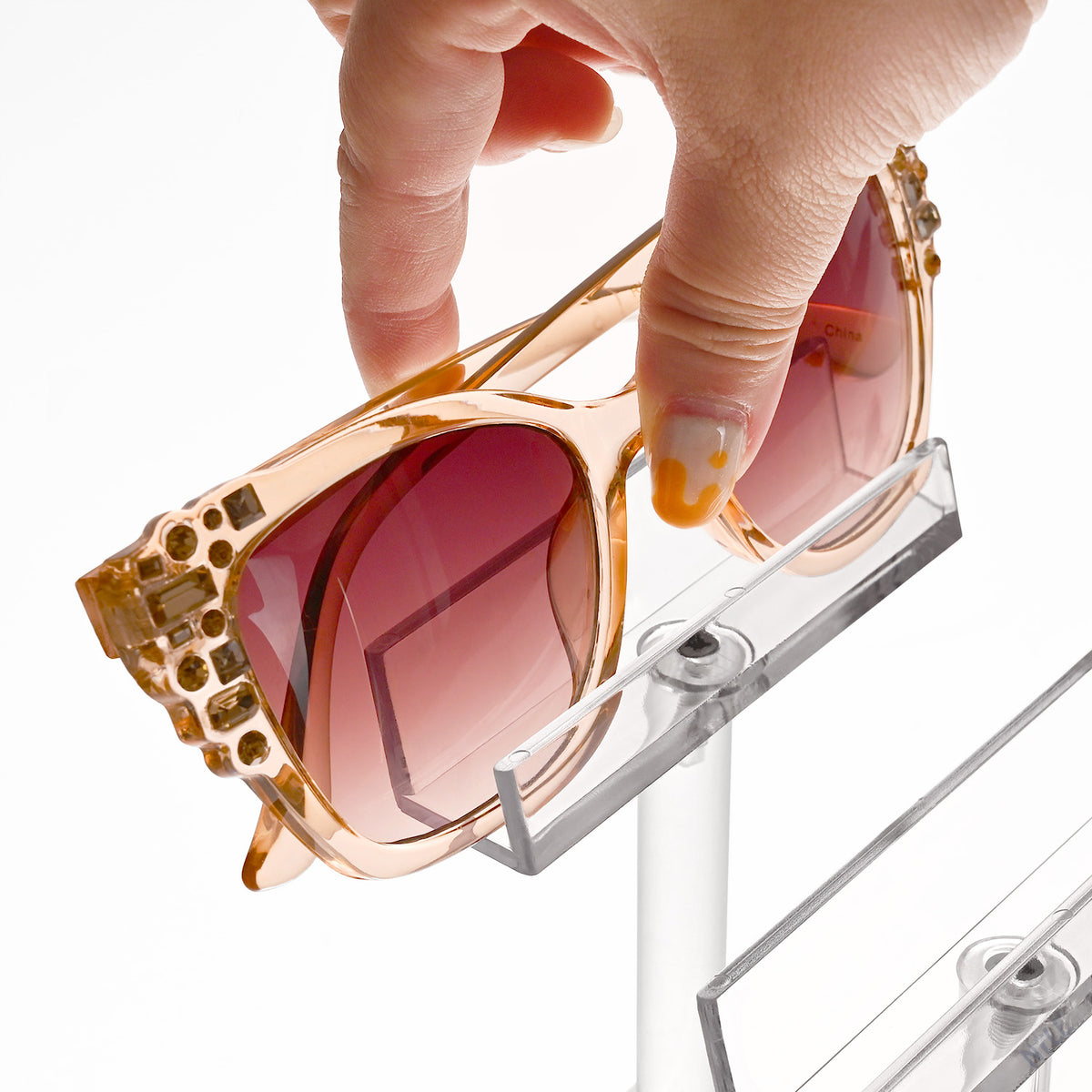 Acrylic Eyewear Display | 4-Tier, 4 Frames | APEX International