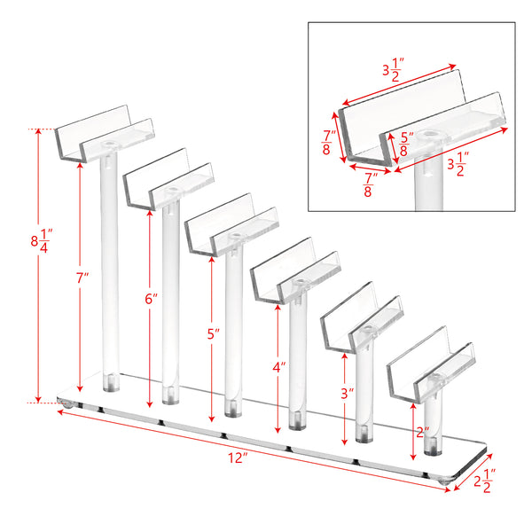#AC-016 Acrylic 6 Tiers Eyewear Frame Stand