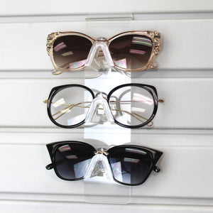 #AC-063 Acrylic Slatwall Display for 3 pairs eyeglasses