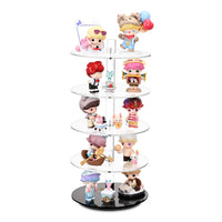  5 Tier Acrylic Rotating Eyewear Display Stand for 5 Frames 