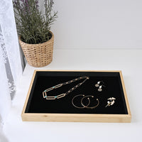 Bamboo Wood Jewelry Tray,– Perfect for Jewelry, eye-wear 