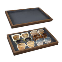 Bamboo Wood Jewelry Tray,– Perfect for Jewelry, eye-wear 
