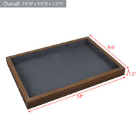 Bamboo Wood Jewelry Tray,– Perfect for Jewelry, eye-wear 