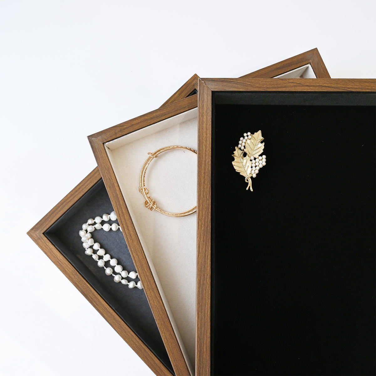 Bamboo Wood Jewelry Tray,– Perfect for Jewelry, eye-wear 