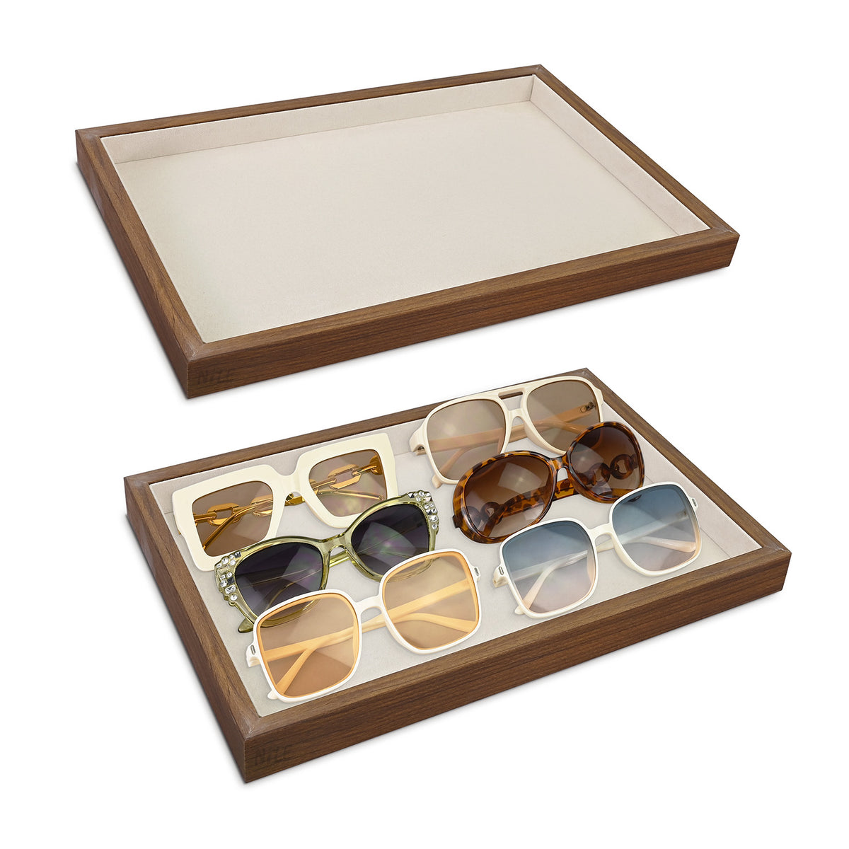 Bamboo Wood Jewelry Tray,– Perfect for Jewelry, eye-wear 
