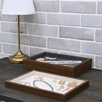 Bamboo Wood Jewelry Tray,– Perfect for Jewelry, eye-wear 