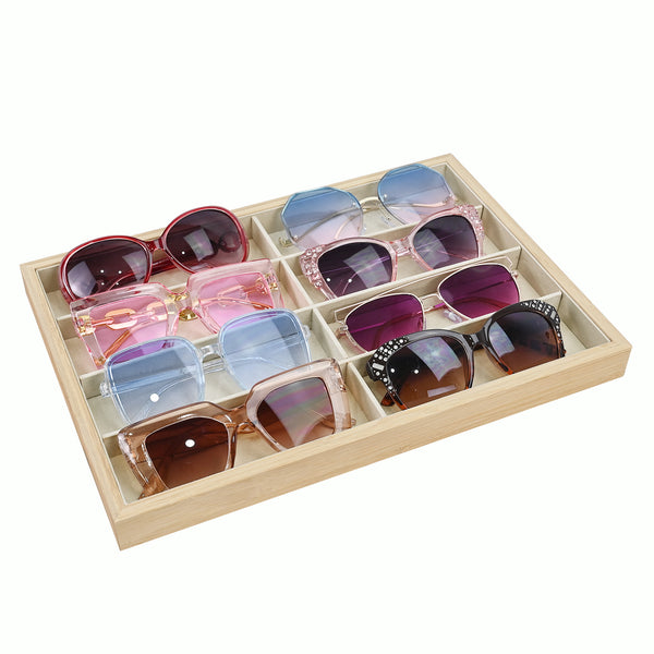 Wooden Eyeglasses Tray | 8 Frames | APEX International