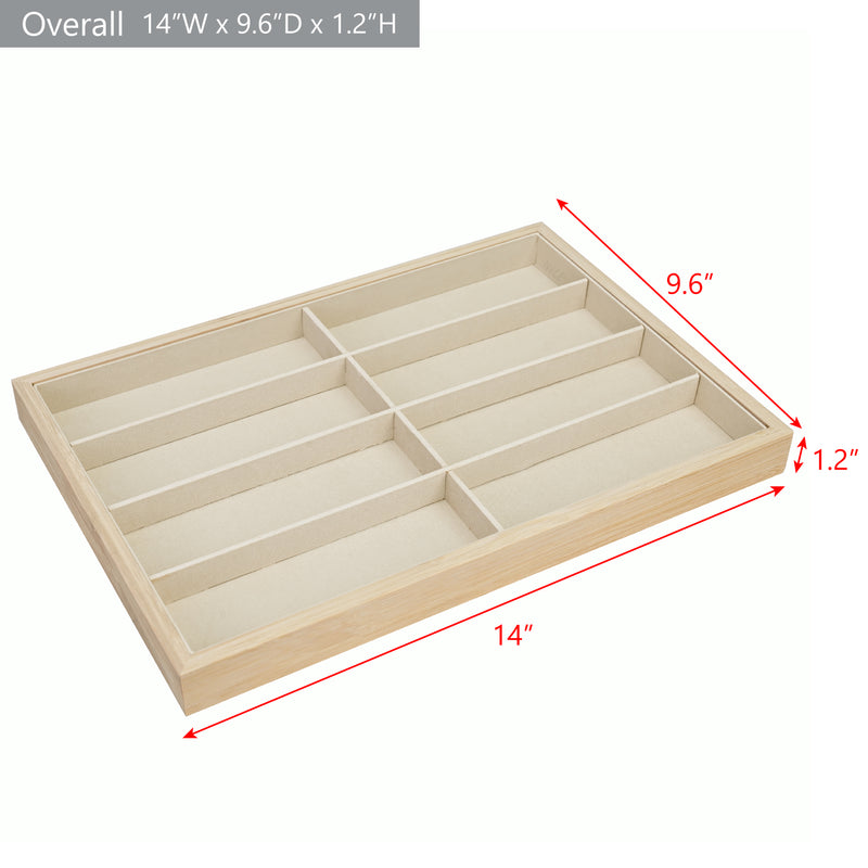 Wooden Eyeglasses Tray | 8 Frames | APEX International