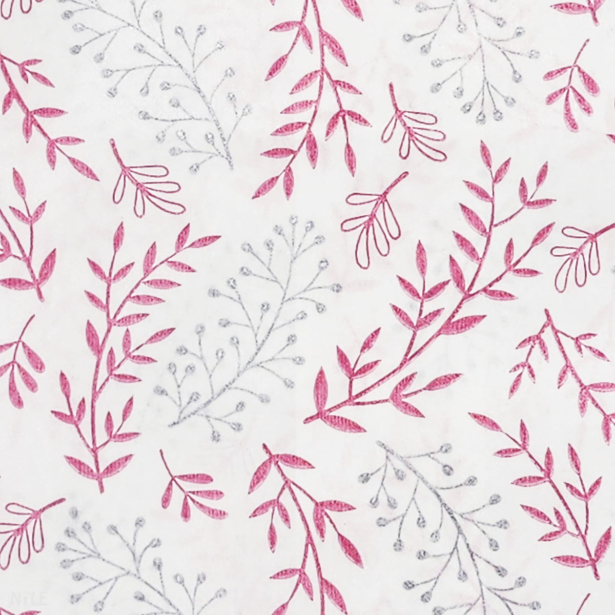 #EN-8325 Leaf Printed Paper Gift Bags 6"WX9"H