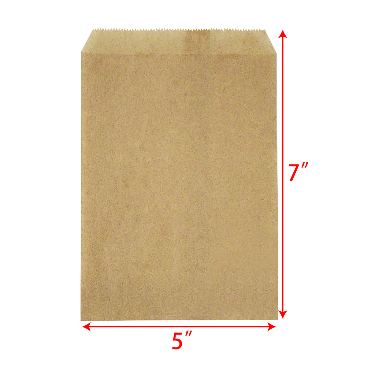 #EN006-KT Plain Kraft Gift Bags 5''W x 7''L