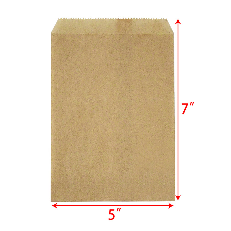 #EN006-KT Plain Kraft Gift Bags 5''W x 7''L