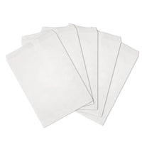 #EN006-WH Plain White Gift Bags 5"Wx7"L