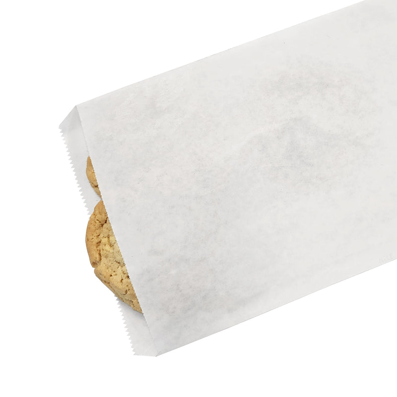 #EN007-WH Plain White Gift Bags 4"Wx6"L