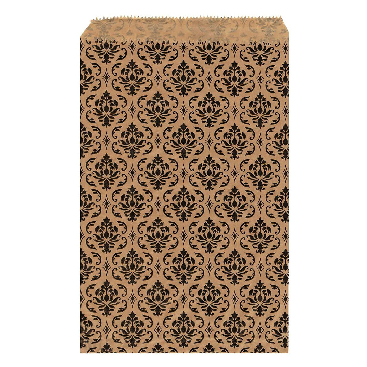 #EN025 Damask Printed Paper Gift Bags 6"W x 9''H