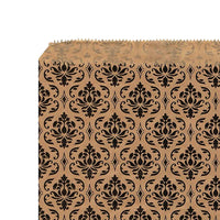 #EN025 Damask Printed Paper Gift Bags 6"W x 9''H