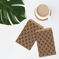 #EN026 Damask Printed Paper Gift Bags 5"W x 7''H
