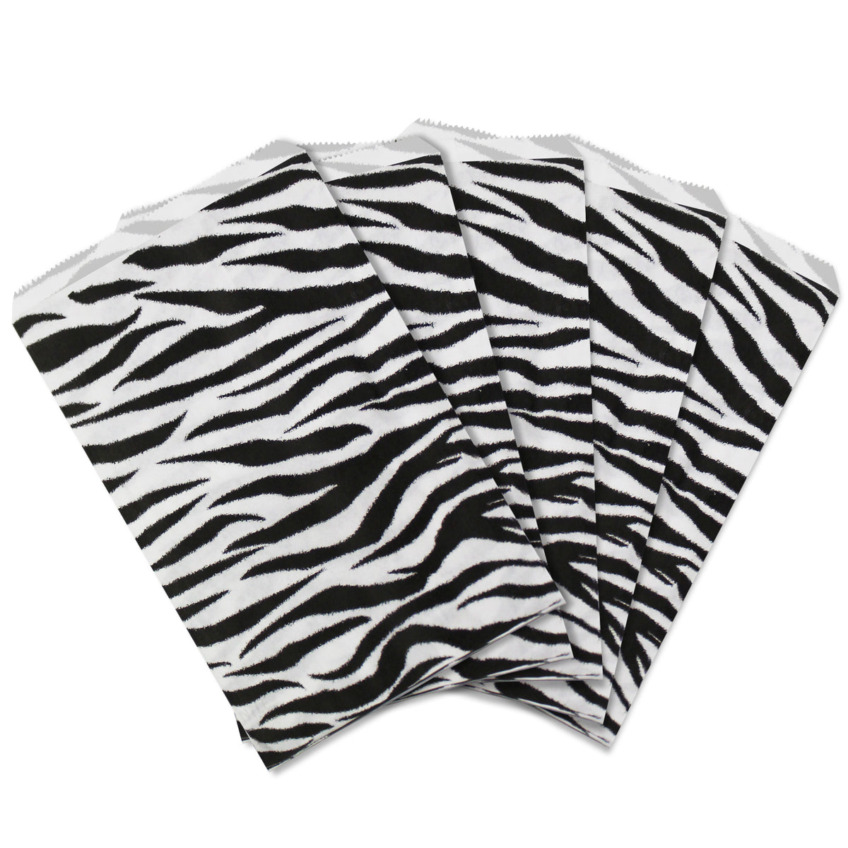 #EN095 Leopard Print Paper Gift Bags 6"W x 9"H