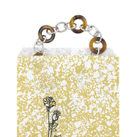 #EN116 Gold Tone Printed Paper Gift Bags 5"L x 7"H