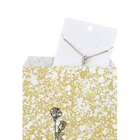 #EN117 Gold Tone Printed Paper Gift Bags 4"L x 6"H