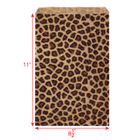 #EN194 Leopard Print Paper Gift Bags 8 1/2"W x 11"H