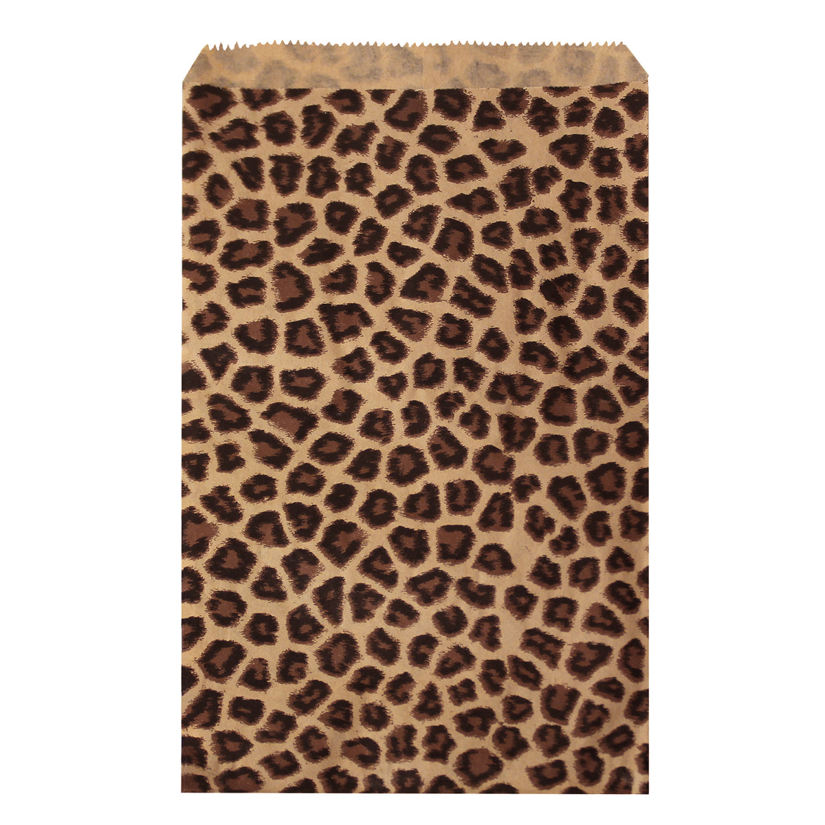 #EN195 Leopard Print Paper Gift Bags 6"W x 9"H