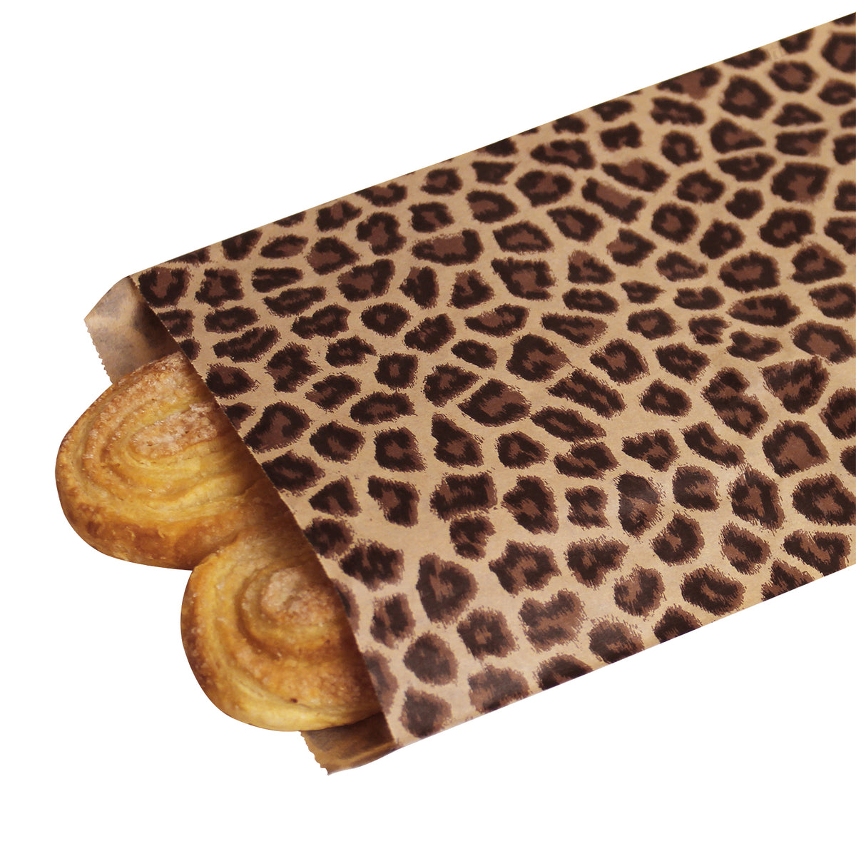 #EN195 Leopard Print Paper Gift Bags 6"W x 9"H
